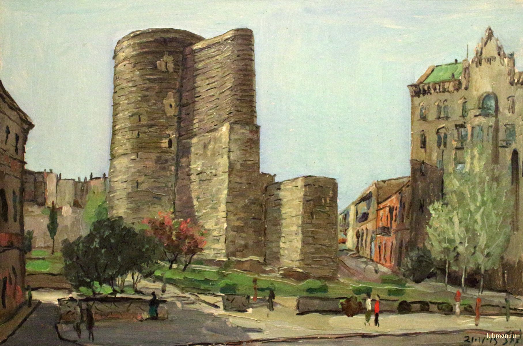 Картина Девичья башня Азербайджан